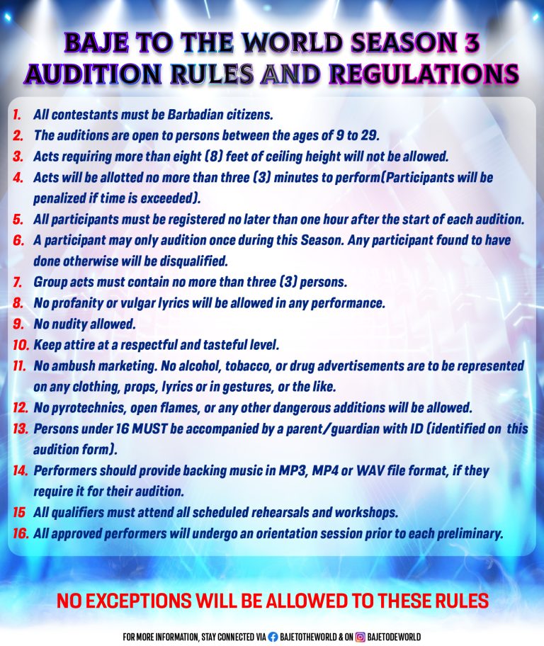 Rules and Regulations Flyer